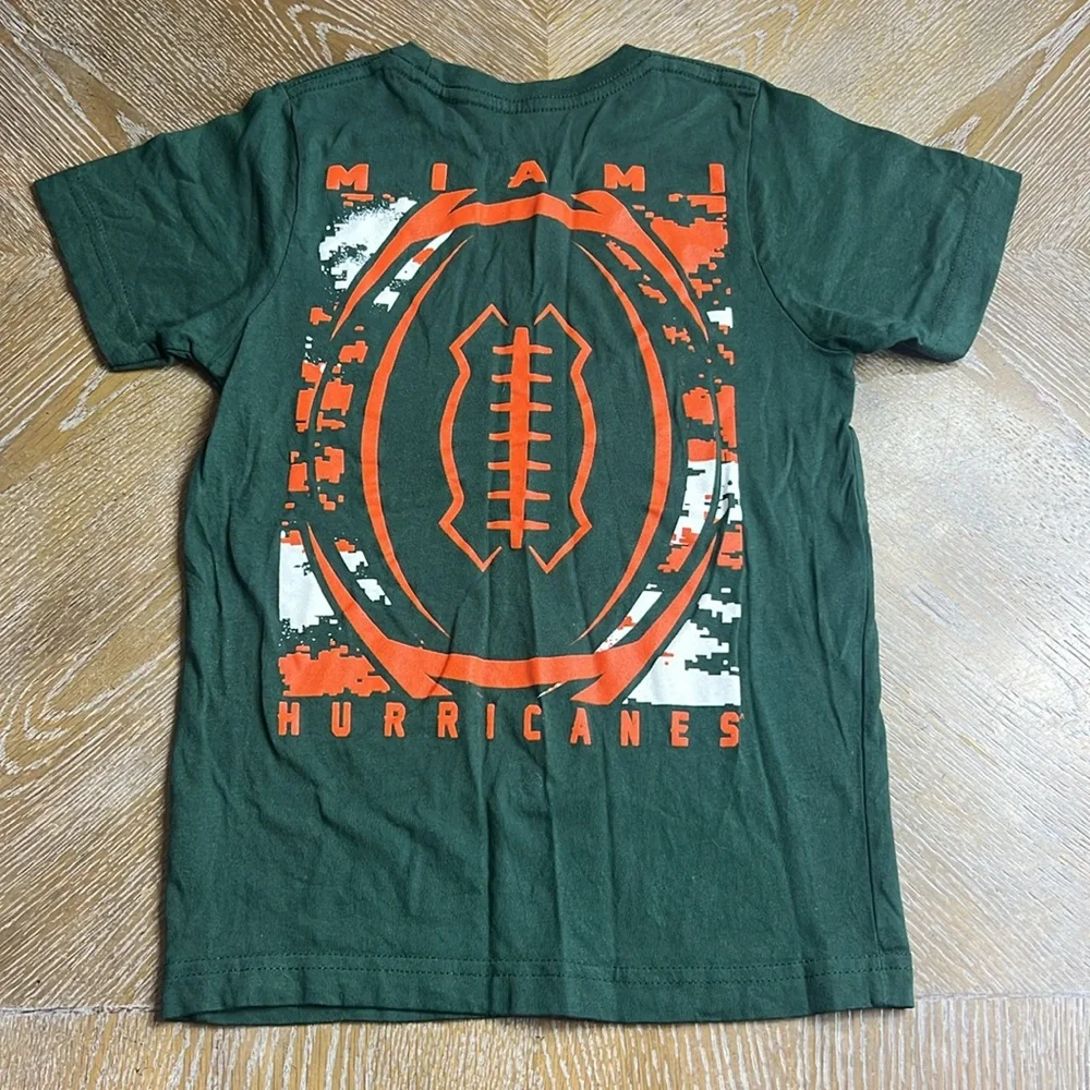 GEN2 Green Miami Hurricanes T-Shirt Kids S